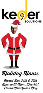 keder solutions holiday hours
